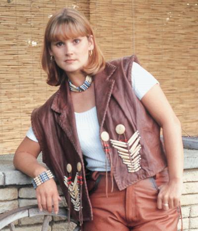 (image for) Ladies Western Shybu Cowhide Vest